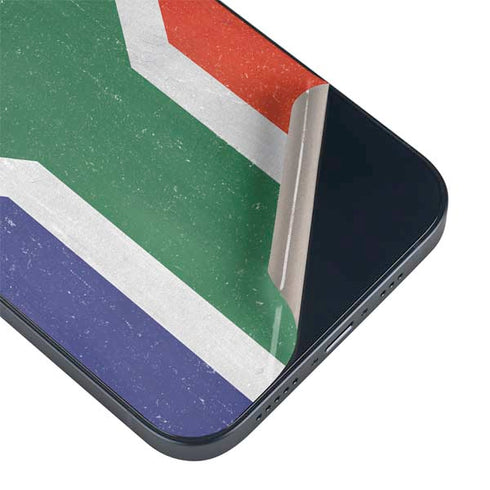 South Africa Flag Distressed iPhone 15 Skin